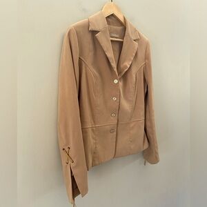 ❄️Vintage Terra Nostra Toasted Brown Western Split Hem Sleeve Tailored Blazer